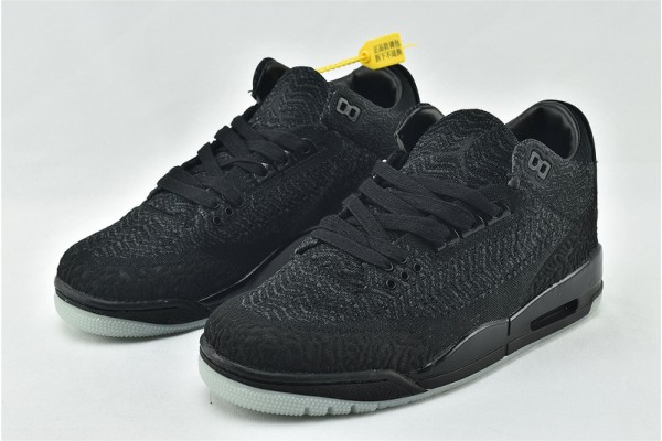 Air Jordan 3 Flyknit With Glow In The Dark Soles AQ1005 001 Womens And Mens Shoes